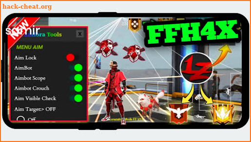 FFH4X mod menu hack ff screenshot