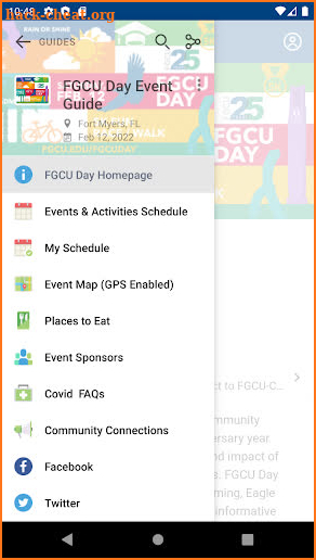 FGCU Day Event Guide screenshot