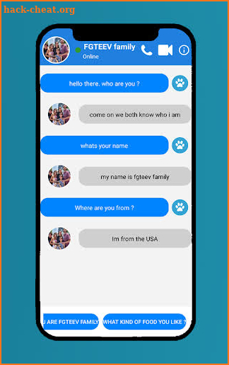 FGTEEV Family Call & Chat simulator screenshot