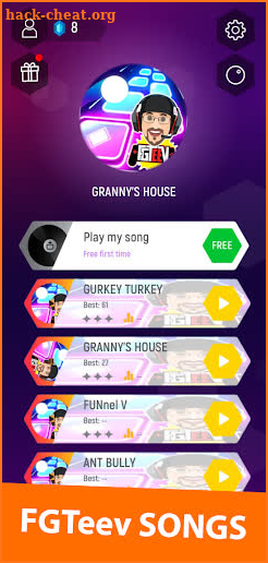 FGTeev Family Dancing Tiles Hop Music Game screenshot
