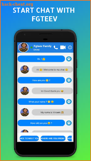 Fgteev Family Fake Call Calling Video & FGTeeV screenshot