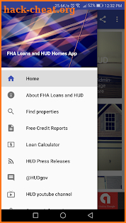 FHA Loans and HUD Homes screenshot