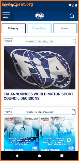 FIA Sport screenshot