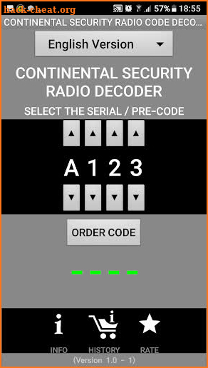 FiatContinental Brazil A123 Radio Code Decoder screenshot