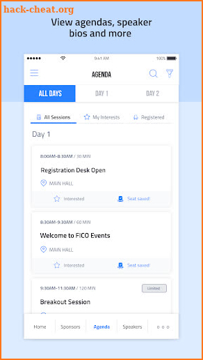 FICO Events screenshot