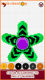 Fidget Spinner Color by Number: Pixel Art No.Color screenshot
