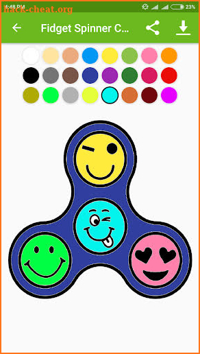Fidget Spinner Coloring Pages for Preshcool screenshot