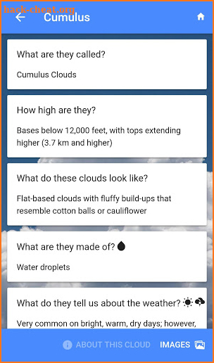Field Guide to Clouds screenshot