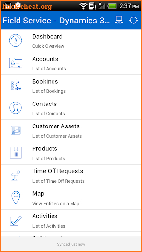 Field Service Mobile (2017) screenshot