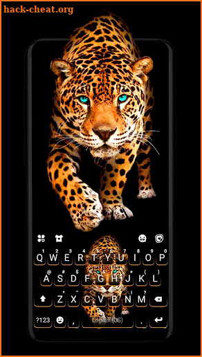 Fierce Cheetah Keyboard Theme screenshot