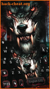 Fierce Scary Wolf Keyboard Theme screenshot