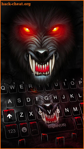 Fierce Wolf Keyboard Theme screenshot