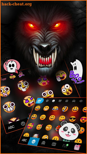 Fierce Wolf Keyboard Theme screenshot