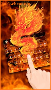 Fiery Dragon Keyboard Theme screenshot