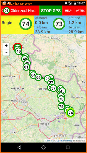 Fietsknoop bike your own route screenshot