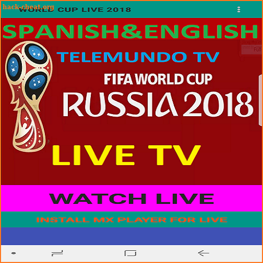 FIFA WC 2018 TELEMUNDO LIVE screenshot