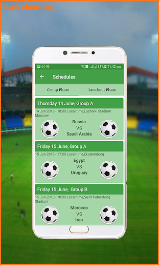 FIFA World Cup 2018 Live App screenshot