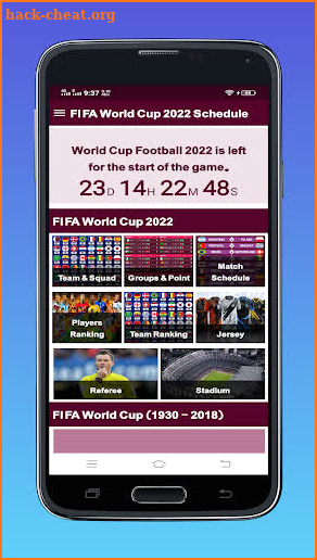 FIFA World Cup - 2022 Fixture screenshot