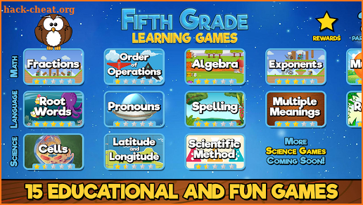 Fifth Grade Learning Games screenshot