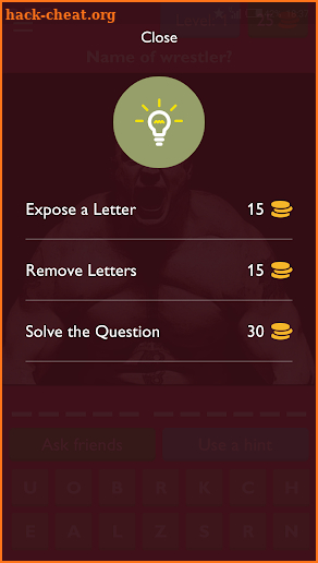 Fighter quiz screenshot