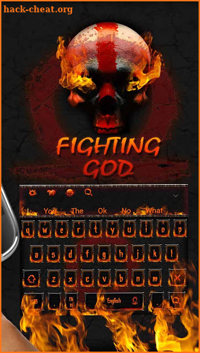 Fighting God Keyboard Theme screenshot