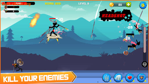 Fighting Stickman Archer Hero screenshot