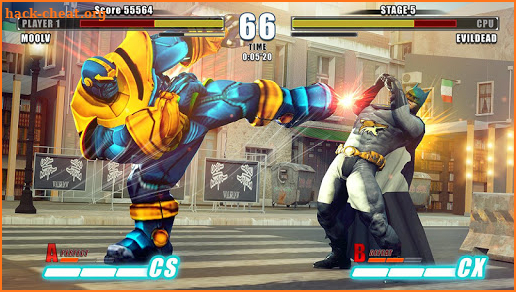 Fighting Superheroes League Wrestling Street screenshot