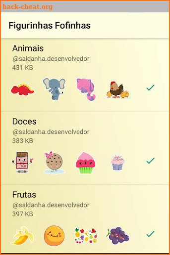 Figurinhas Fofinhas -WAStickerApps screenshot
