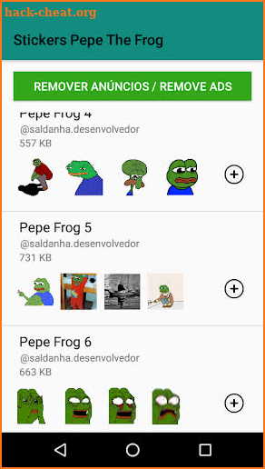 Figurinhas Pepe the Frog -  Stickers WastickerApps screenshot