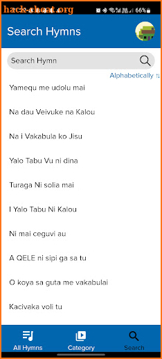 Fijian Hymn App screenshot