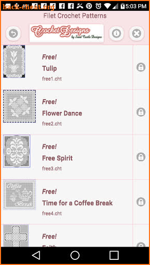 Filet Crochet Patterns (No Ads) screenshot
