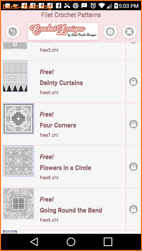 Filet Crochet Patterns (No Ads) screenshot