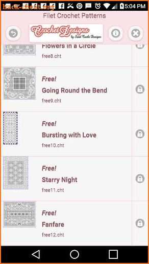 Filet Crochet Patterns (No Ads) screenshot