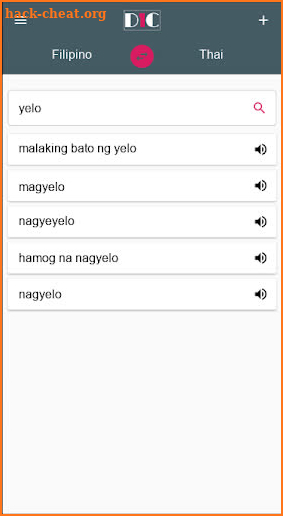 Filipino - Thai Dictionary (Dic1) screenshot