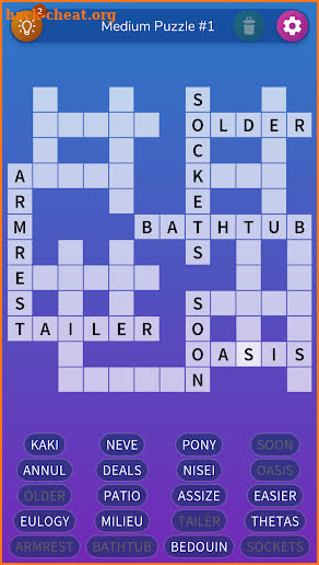 Fill-in Crosswords: Unlimited puzzles screenshot