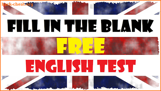 Fill in the Blank English Test screenshot