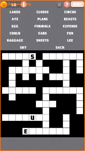Fill-Ins Crosswords screenshot