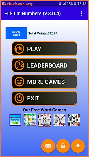 Fill ins puzzles numbers, Numerix fit in puzzles screenshot