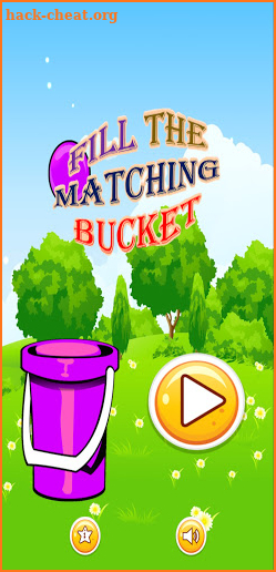 Fill the matching bucket challenge screenshot