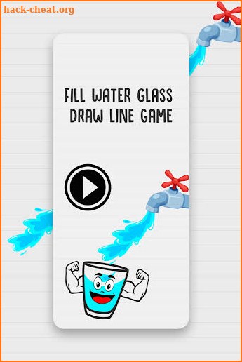 Fill Water In Glass - Draw Line Game screenshot