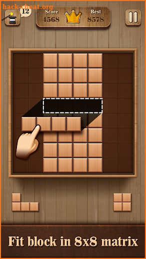 Fill Wooden Block 8x8: Wood Block Puzzle Classic screenshot