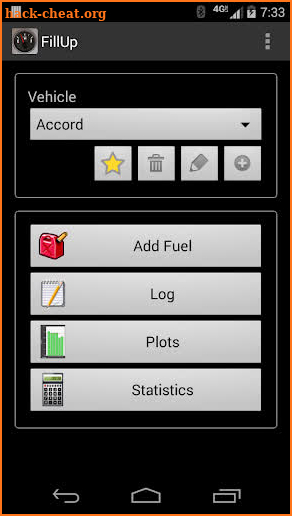 FillUp - Gas Mileage Log screenshot