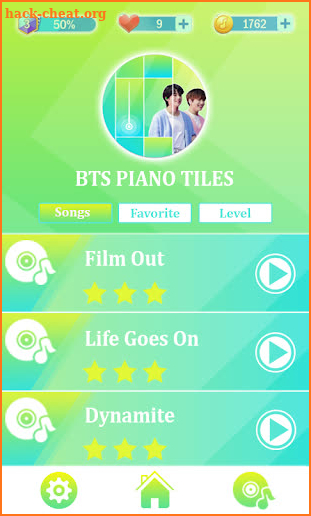 Film Out - BTS Army Piano Tiles screenshot