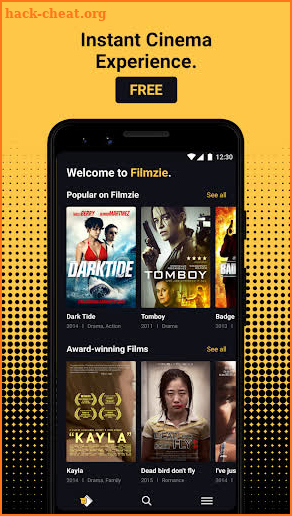 Filmzie – Free Movie Streaming App screenshot
