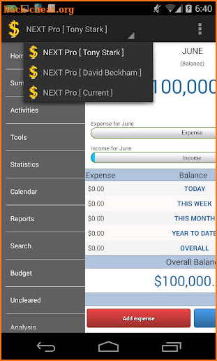 Finance Manager NEXT Pro screenshot