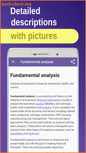 Finance: trading strategy screenshot