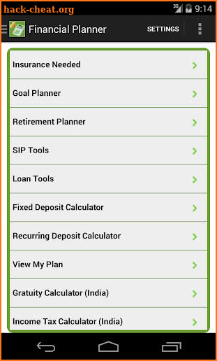 Financial Planner screenshot