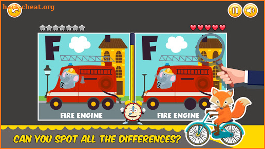 Find Differences alphabet game screenshot
