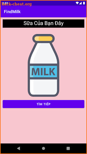 Find milk screenshot