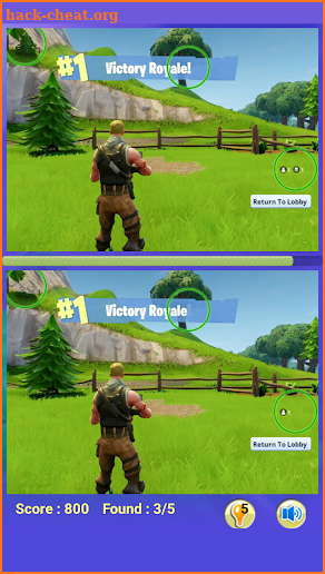 Find the differences for Fortnite screenshot